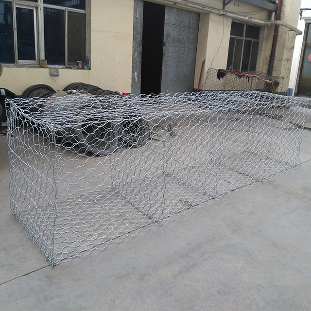 Caja de gaviones recubierta de pvc de 4x1x1m para muro de contención