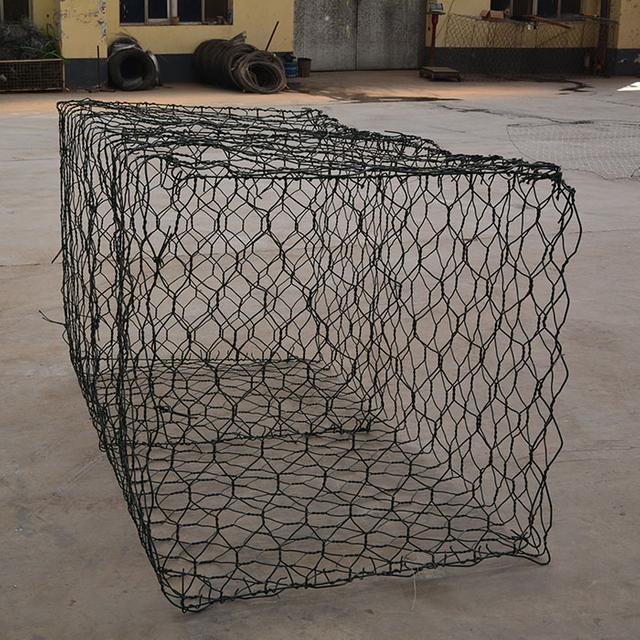 Malla hexagonal galvanizada de gaviones de cesta de gaviones galvanizada doble torcida 2x1x1m 245g/m2